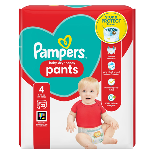 PAMPERS BABYDRY PANTS S4 CARRY PK 23PK