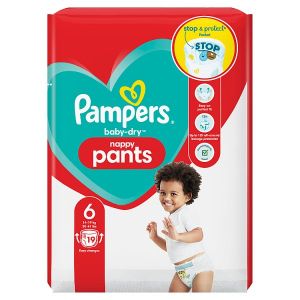 PAMPERS BABYDRY NAPPY PANTS S6 19PK
