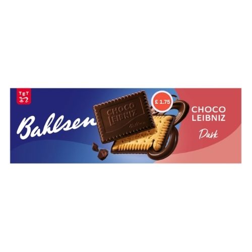 BAHLSEN CHOCO LEIBNIZ DARK PMP £1.75 111G