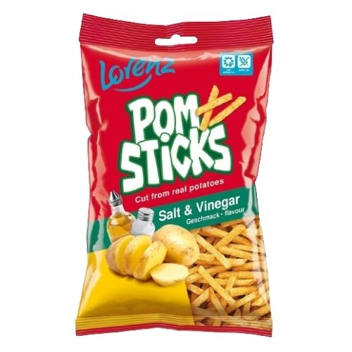 LORENZ POMSTICKS SALT & VINEGAR 85G