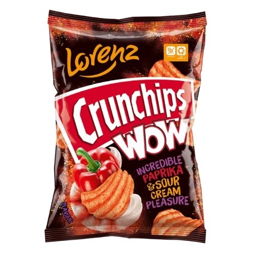 LORENZ CRUNCHIPS WOW PAPRIKA & SOUR CREAM 80G