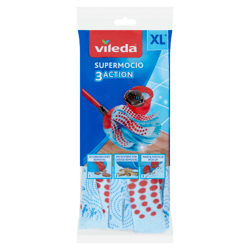 VILEDA SUPERMOCIO 3 ACTION REFILL 12'S