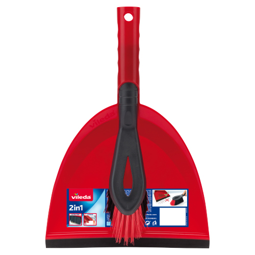 VILEDA DUSTPAN & HAND BRUSH SET 6'S