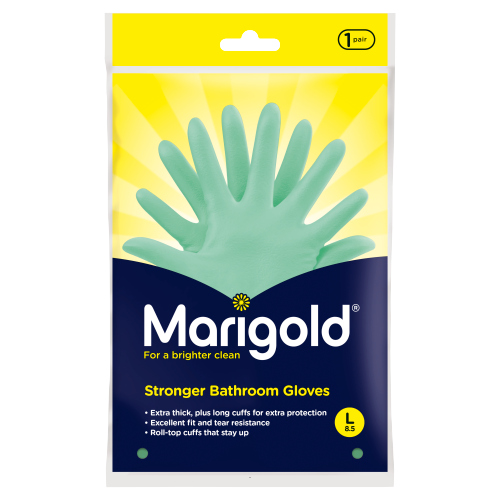 MARIGOLD STRONGER BATHROOM GLOVES PAIR 6S