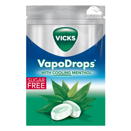 VICKS VAPODROPS BAG EUCALYPTUS SUGARFREE X20 72G