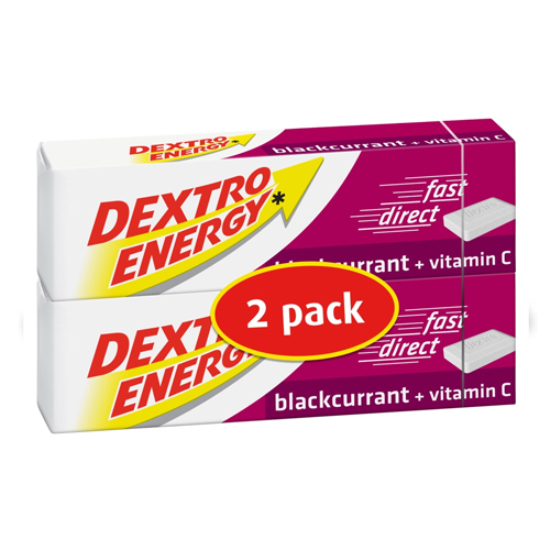 DEXTRO ENERGY BLACKCURRANT TABLETS 2PK 47G