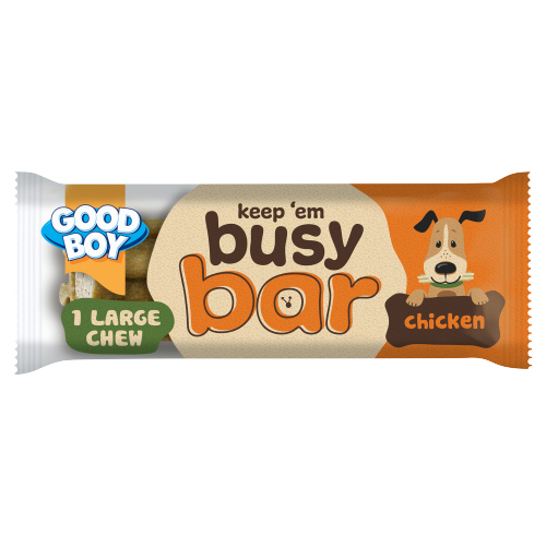 GOOD BOY BUSY BAR CHICKEN  90G