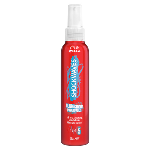 SHOCKWAVES ULTRA STRONG POWER HOLD GEL SPRAY 150ML
