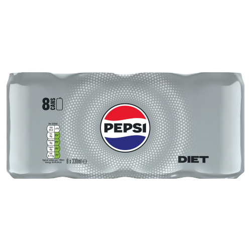 PEPSI DIET CAN 8PK 330ML