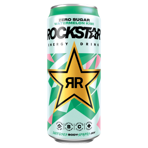 ROCKSTAR REFRESH WATERMELON & KIWI PMP £1.29 500ML