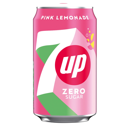 7UP PINK ZERO SUGAR LEMONADE CAN 330ML