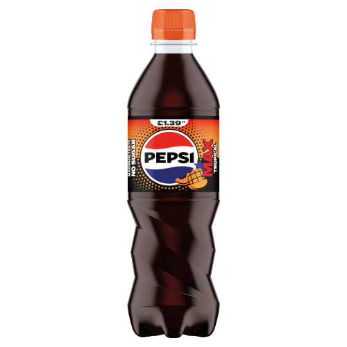 PEPSI MAX TROPICAL PET PMP £1.39 500ML