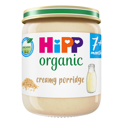 HIPP ORGANIC CREAMY PORRIDGE BABY FOOD JAR 7+ MONTHS 160G