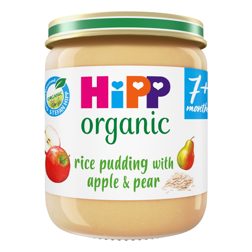 HIPP ORGANIC RICE PUDDING APPLE & PEAR 160G