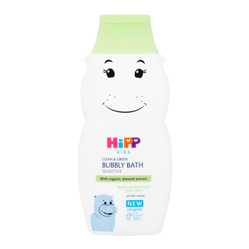HIPP KIDS CLEAN & GREEN BUBBLY BATH HIPPO 300ML