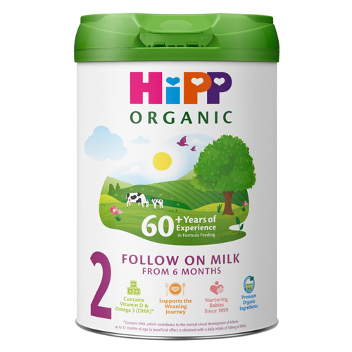 HIPP ORGANIC 2 FOLLOW ON MILK FROM 6 MONTHS 800G