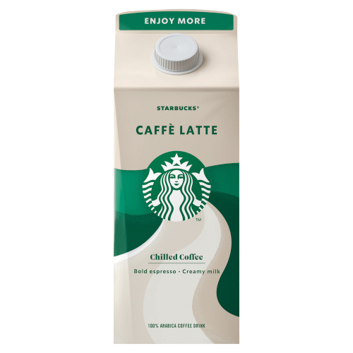 STARBUCKS CAFFELATTE CHILLED COFFEE MULTISERVE 750ML
