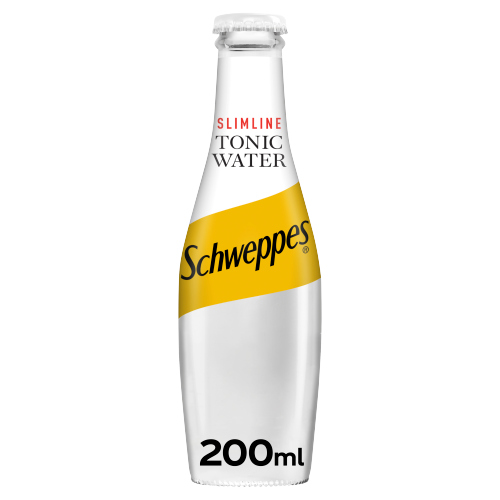 SCHWEPPES SLIMLINE TONIC GLASS 200ML