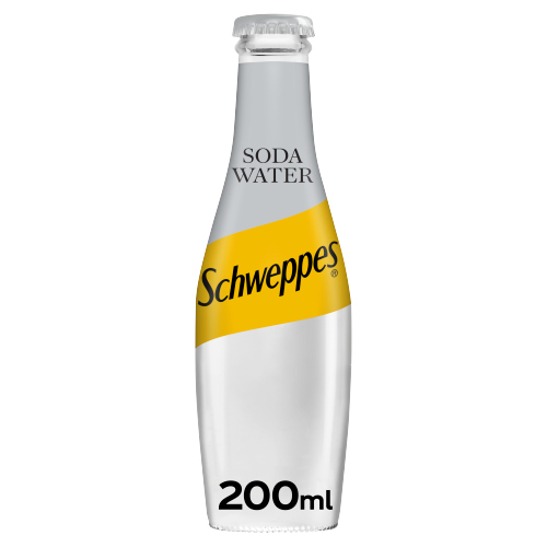 SCHWEPPES SODA WATER GLASS 200ML