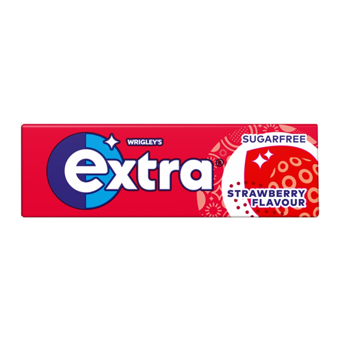 EXTRA STRAWBERRY FLAVOUR SUGARFREE 10PC 14G