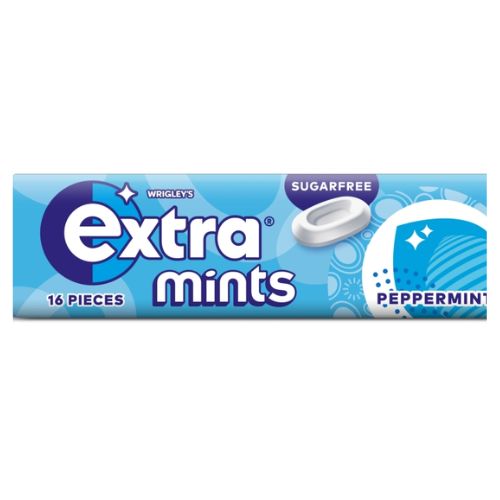 EXTRA PEPPERMINT SUGAR FREE MINTS 16PC 28G