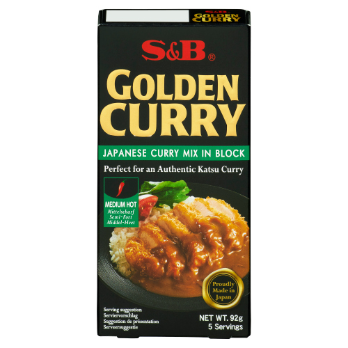 S&B GOLDEN CURRY SAUCE MIX 92G