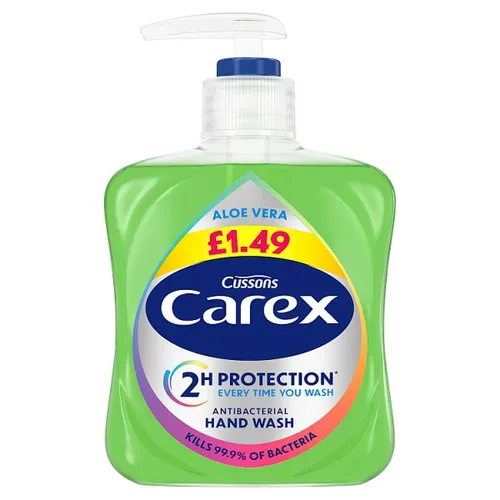 CAREX HANDWASH ALOE PMP £1.49 250ML