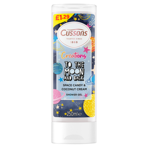 CREATIONS TO THE MOON & BACK BODY WASH 6X250ML PMP £1.00 250ML