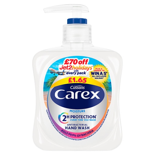CAREX HANDWASH MOISTURE PMP £1.65 250ML