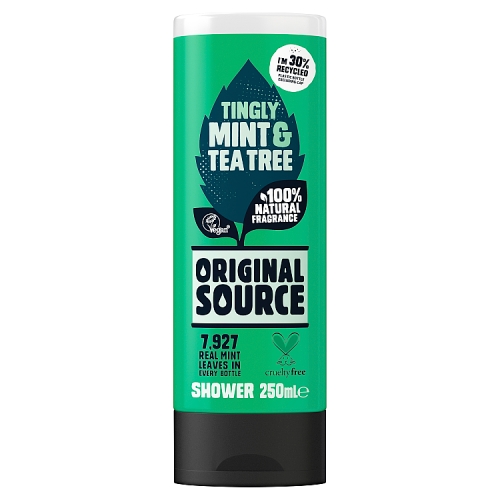 ORIGINAL SOURCE SHOWER GEL TINGLY MINT & TEA TREE 250ML