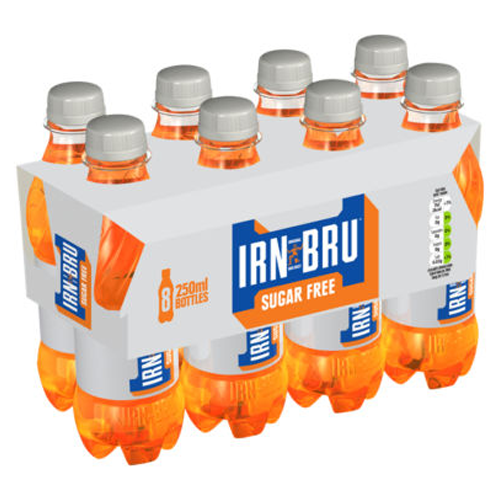 IRN-BRU SUGAR FREE 8PK 250ML