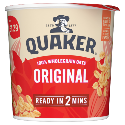 QUAKER OAT SO SIMPLE ORIGINAL PORRIDGE POT PMP £1.29 45G