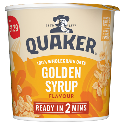 QUAKER OAT SO SIMPLE GOLDEN SYRUP PORRIDGE POT PMP £1.29 57G