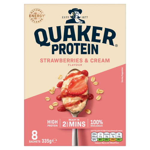 QUAKER OAT SO SIMPLE PROTEIN STRAWBERRIES & CREAM 8PK