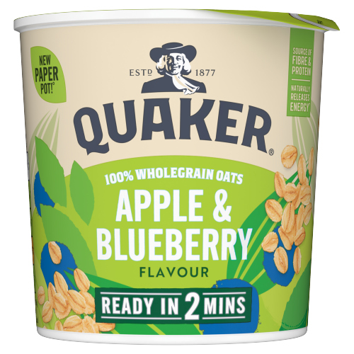 QUAKER OAT SO SIMPLE APPLE & BLUEBERRY POT 57G