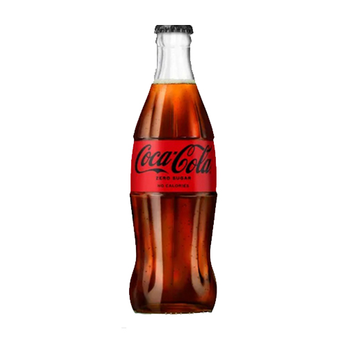 COKE ZERO SUGAR GLASS 24X 330ML