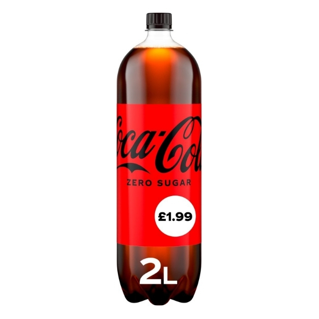 COKE ZERO PET PMP £1.99 2L