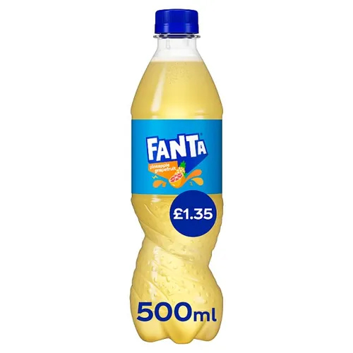FANTA PINEAPPLE GRAPEFRUIT PET PMP £1.35 500ML
