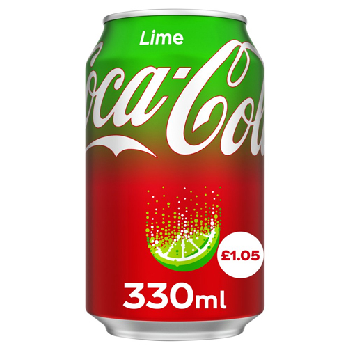 COKE LIME CAN PMP £1.05 330ML