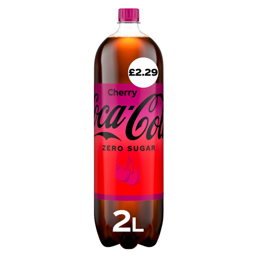 COKE ZERO CHERRY PET PMP £2.29  2L