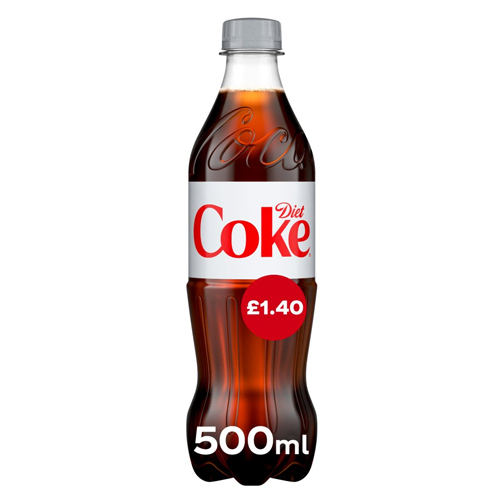 DIET COKE PET PMP £1.40 12X 500ML