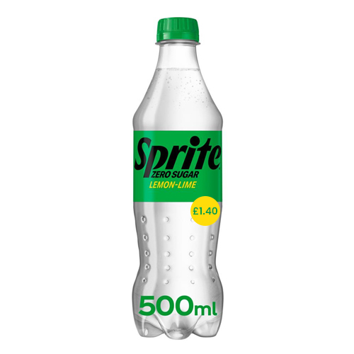 SPRITE ZERO PET PMP £1.40 500ML