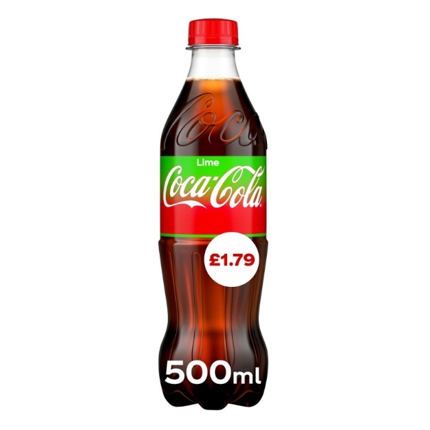 COKE LIME PET PMP £1.79 500ML