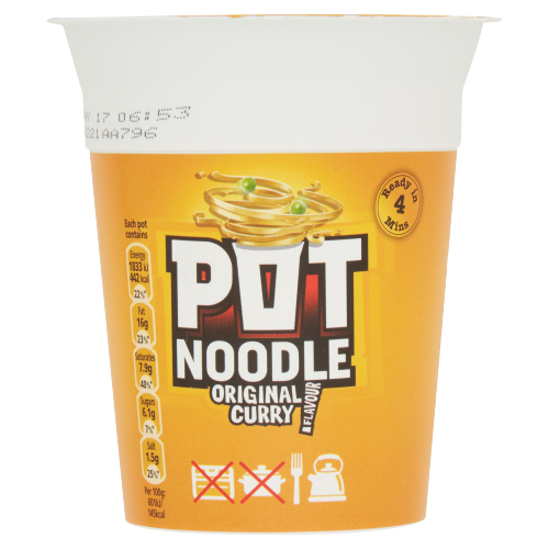 POT NOODLE ORIGINAL CURRY STANDARD 90G