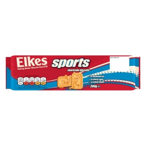 ELKES SPORTS SHORTCAKE BISCUITS 200G