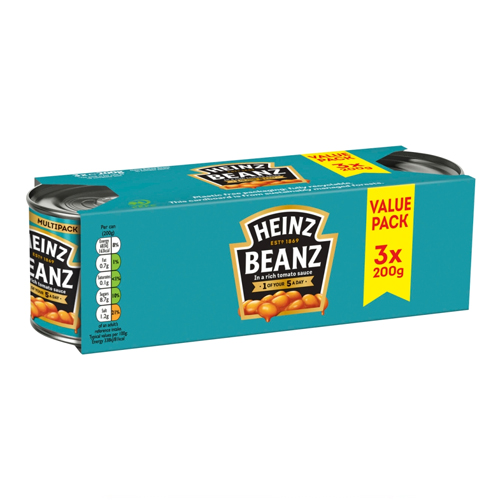 HEINZ BAKED BEANZ 3PK 200G