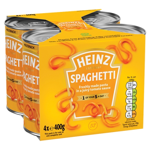 HEINZ SPAGHETTI 4 PK 400G