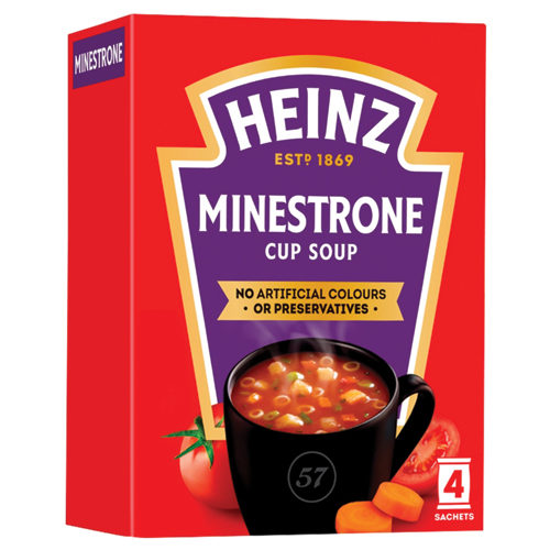 HEINZ MINESTRONE CUP SOUP 4PK 72G