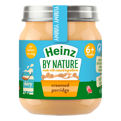 HEINZ BY NATURE CREAMED PORRIDGE 4+M 120G