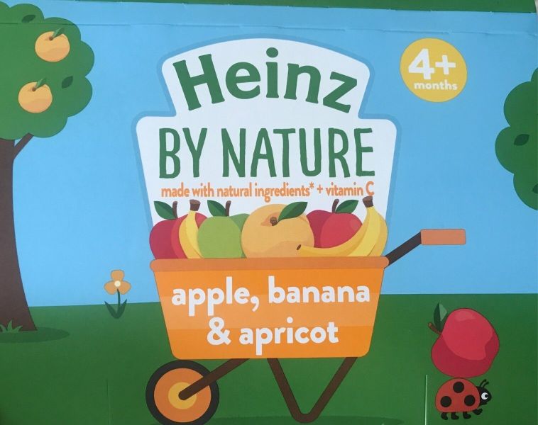 HEINZ APPLE BANANA & APRICOT 4PK 100G
